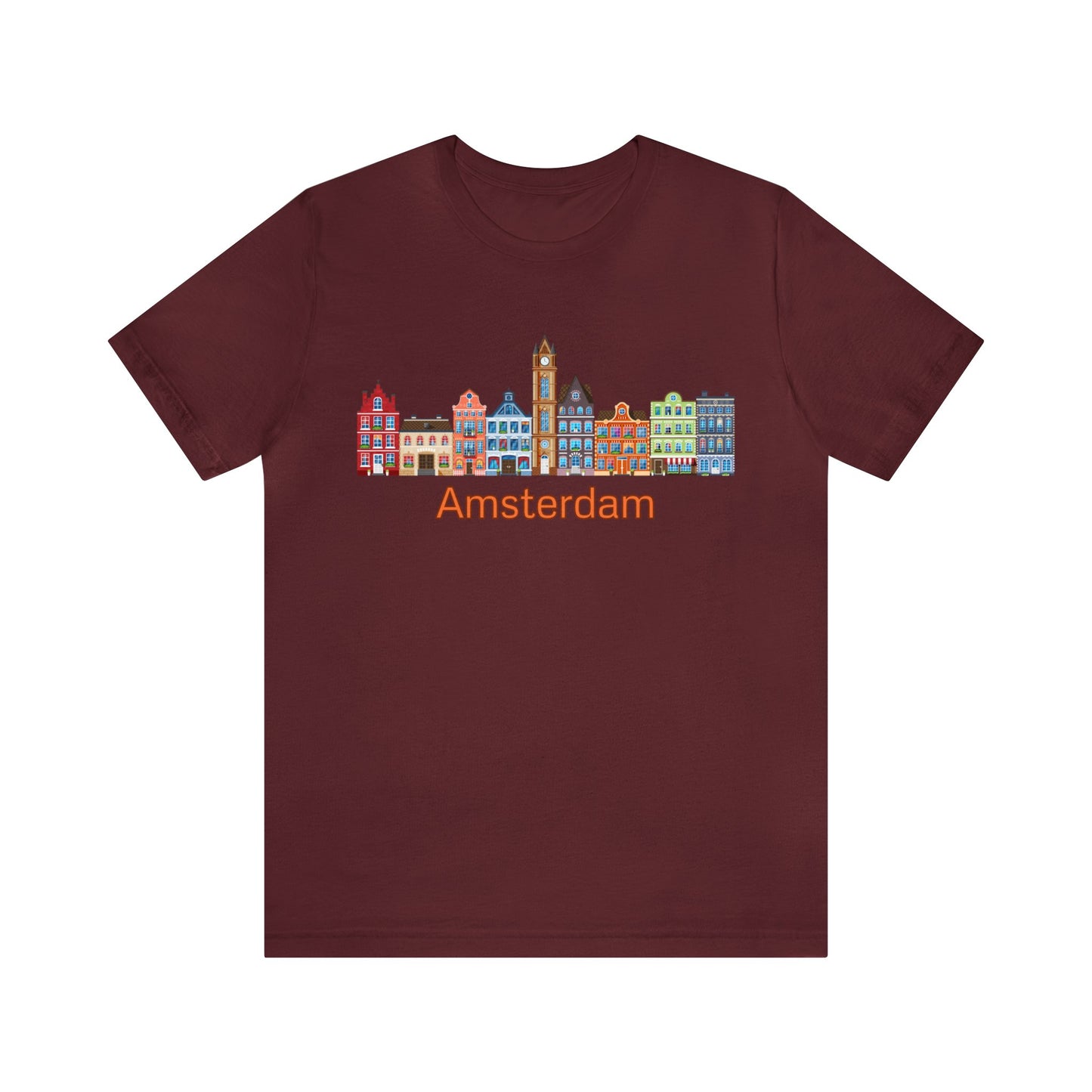 Amsterdam Canal Houses- Unisex T-Shirt