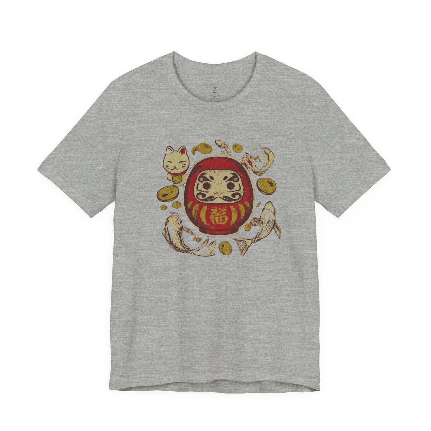 Japan Lucky Daruma Vintage T-Shirt, view 2