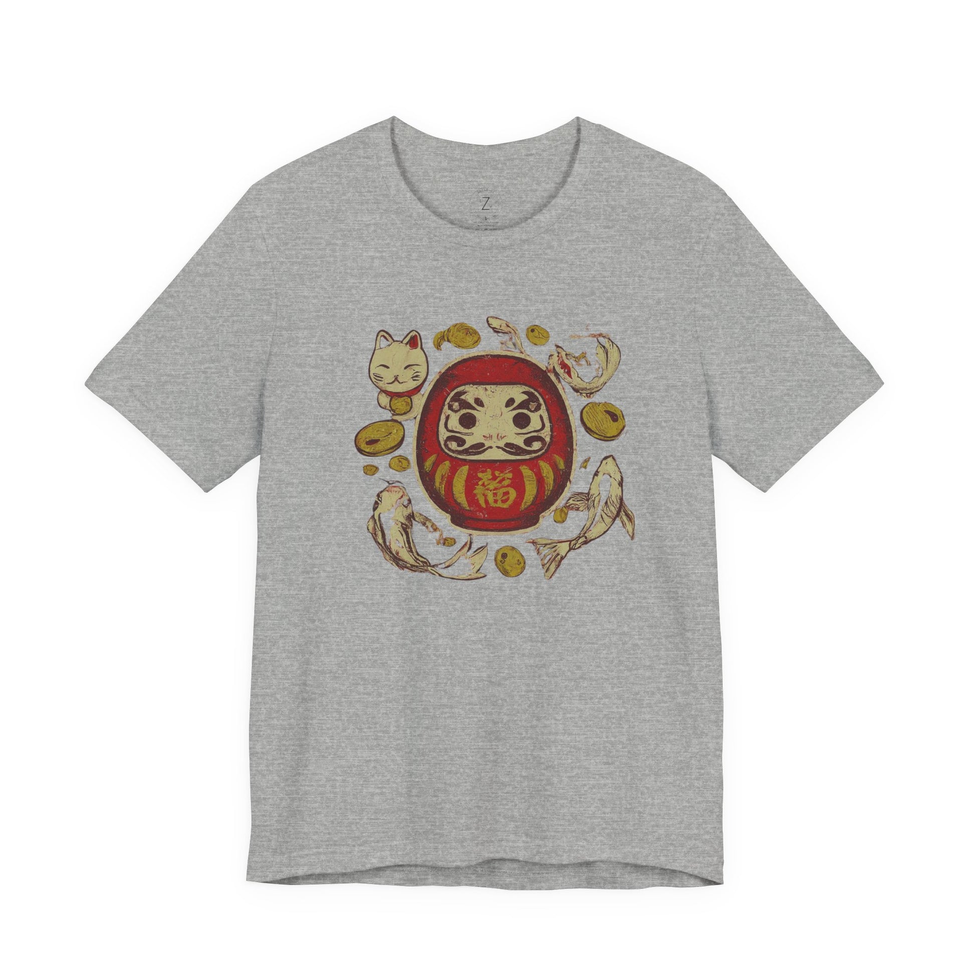 Japan Lucky Daruma Vintage T-Shirt, view 2