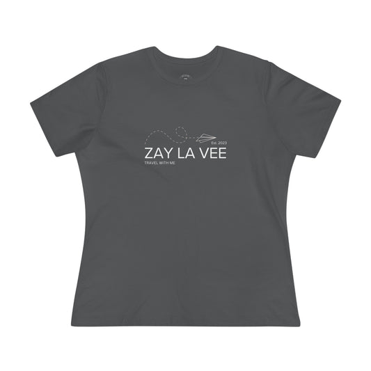 Zay La Vee Flat Logo- Women's T-Shirt