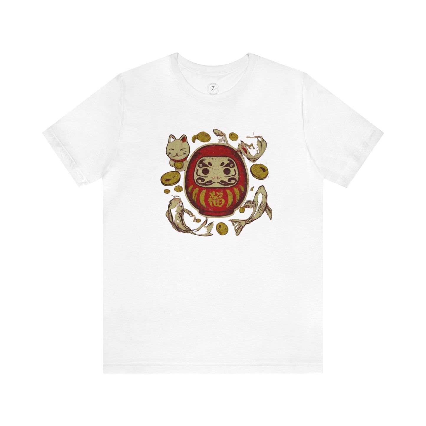 Japan Lucky Daruma Vintage-  Unisex T-Shirt