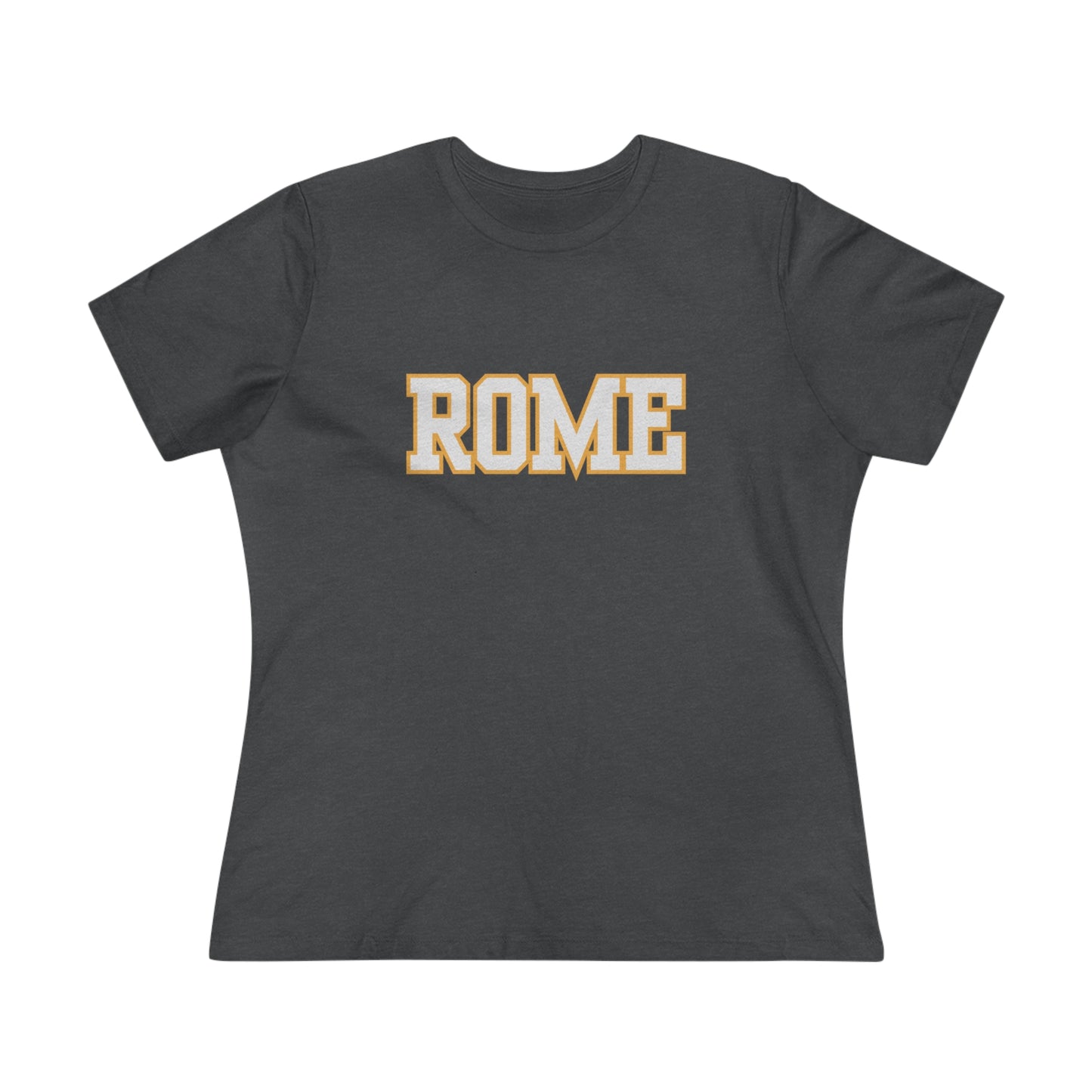 Italy Rome Block Font- Women's T-Shirt