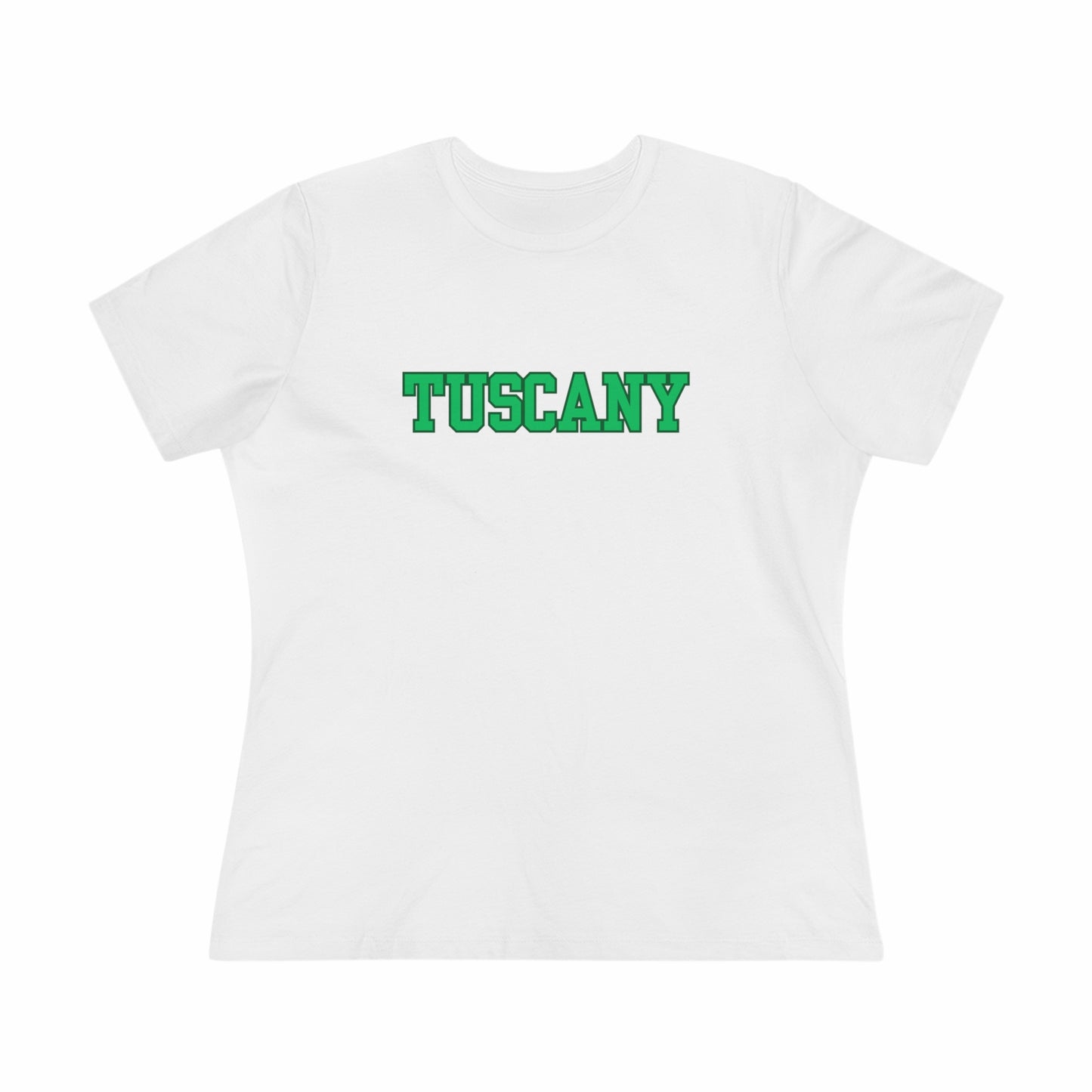 Italy Tuscany Block Font- Women's T-Shirt