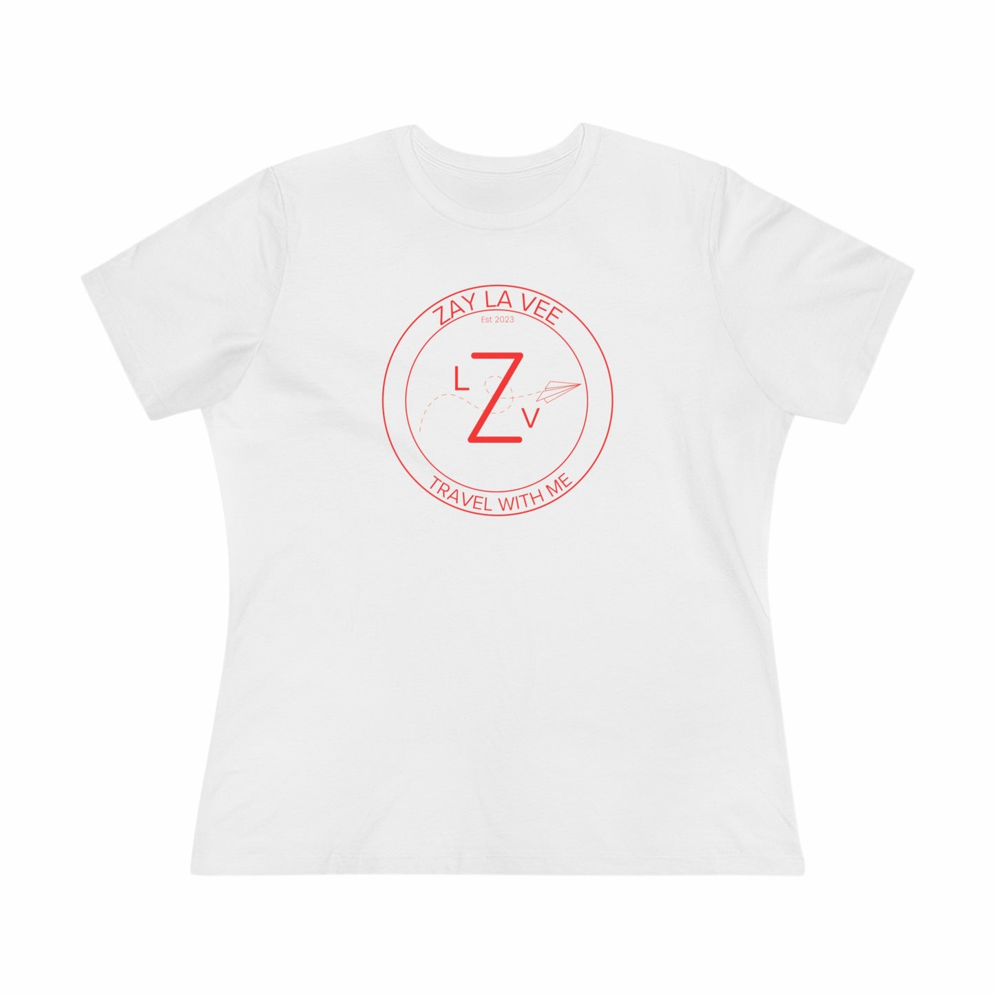 Zay La Vee Round Red Logo- Women's T-Shirt