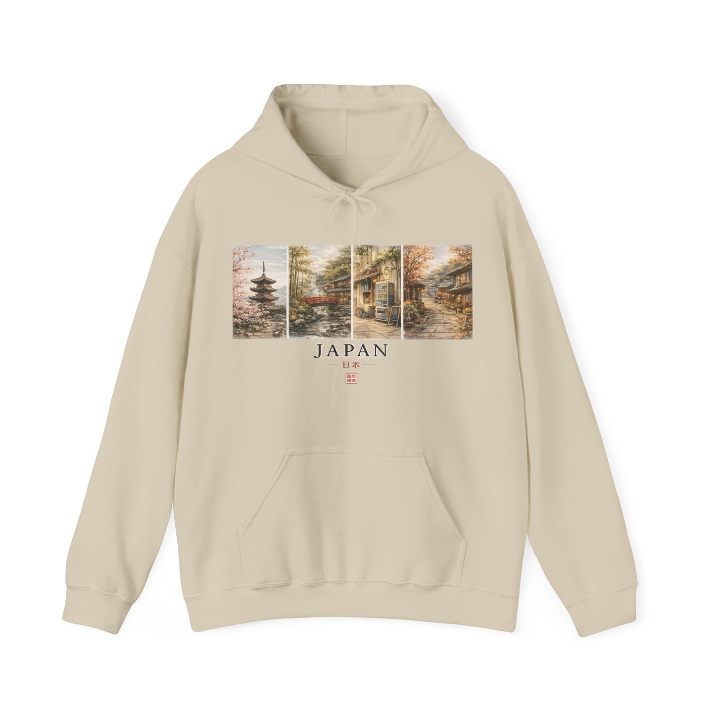 Japan Scenic Panel Hoodie