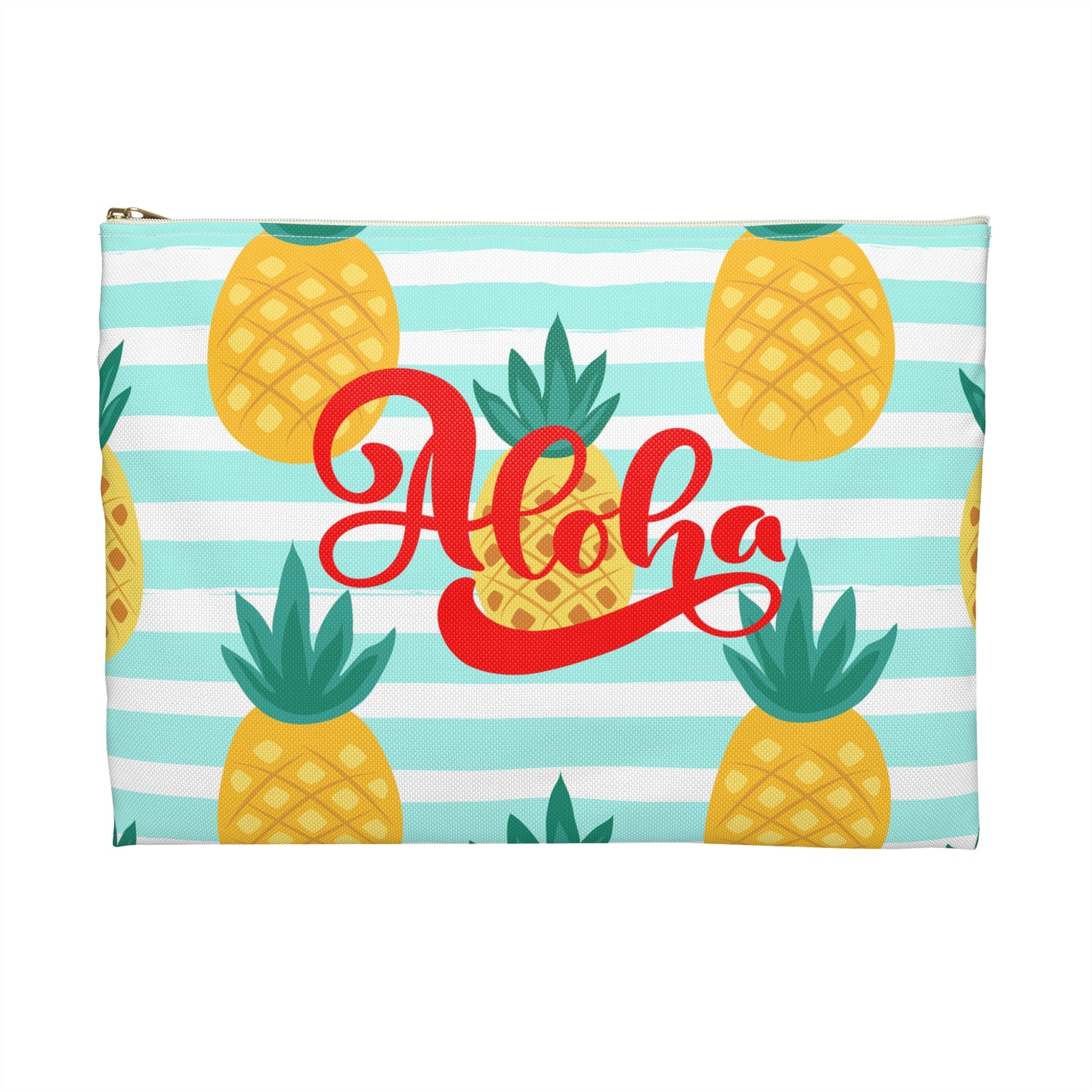 Hawaii- Aloha Pineapple- 11.8in. Travel Pouch