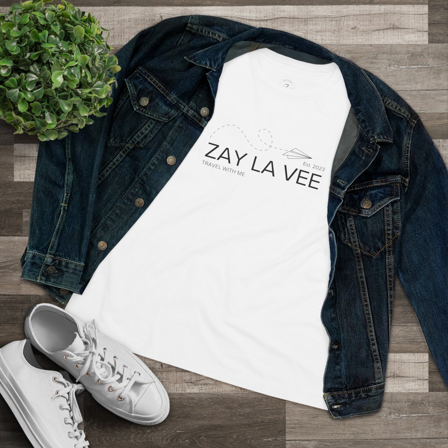 Zay La Vee Flat Logo- Women's T-Shirt