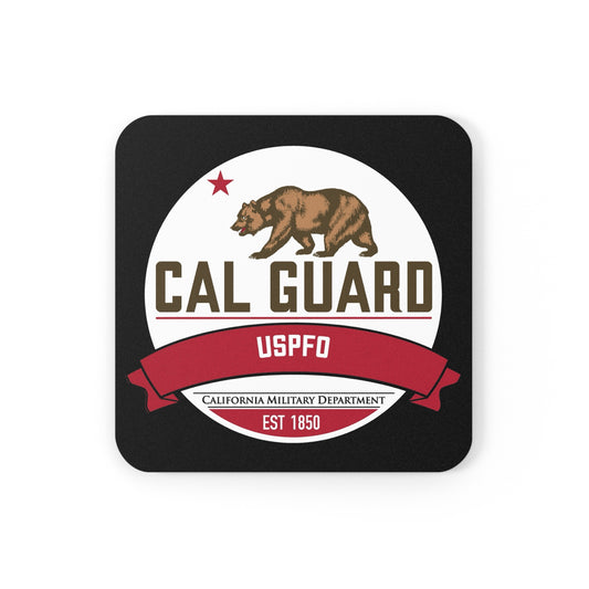 USPFO Official Logo Corkwood Coaster Set - 4 Piece