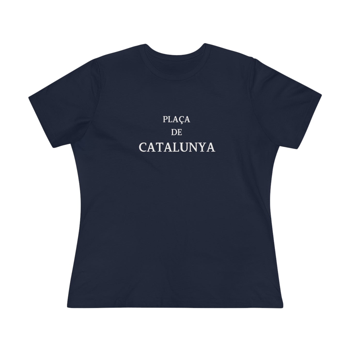 Barcelona Placa de Catalunya Font- Women's T-Shirt