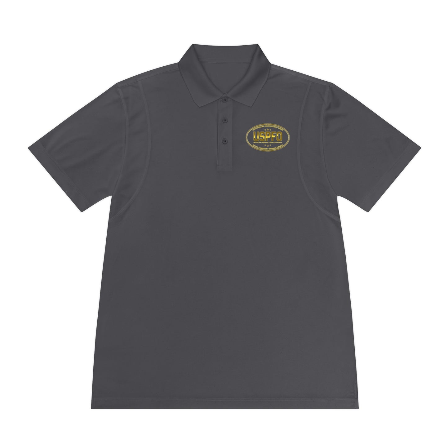 USPFO Gold Oval- Sport Polo Shirt