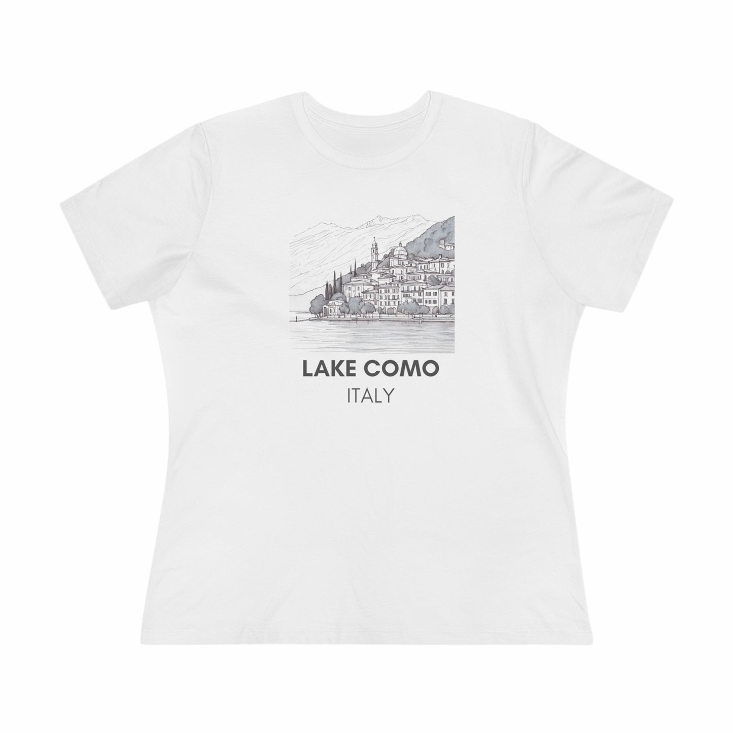 Italy Lake Como Graphic- Women's T-Shirt