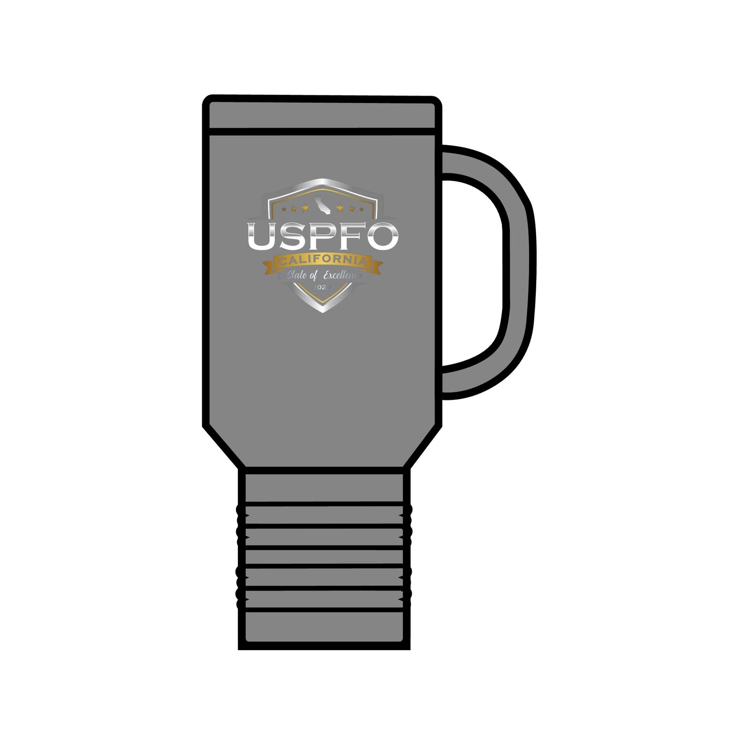 USPFO Shield- Insulated Travel Mug, 40oz