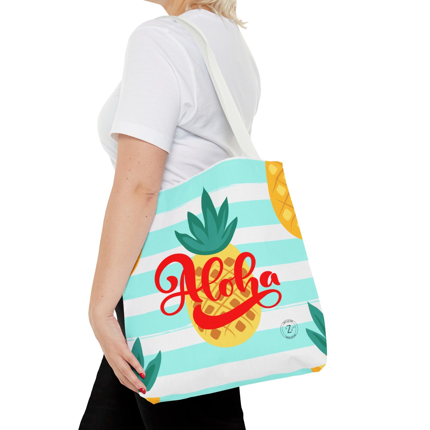 Hawaii- Aloha Pineapple- 16in x16in- Tote Bag