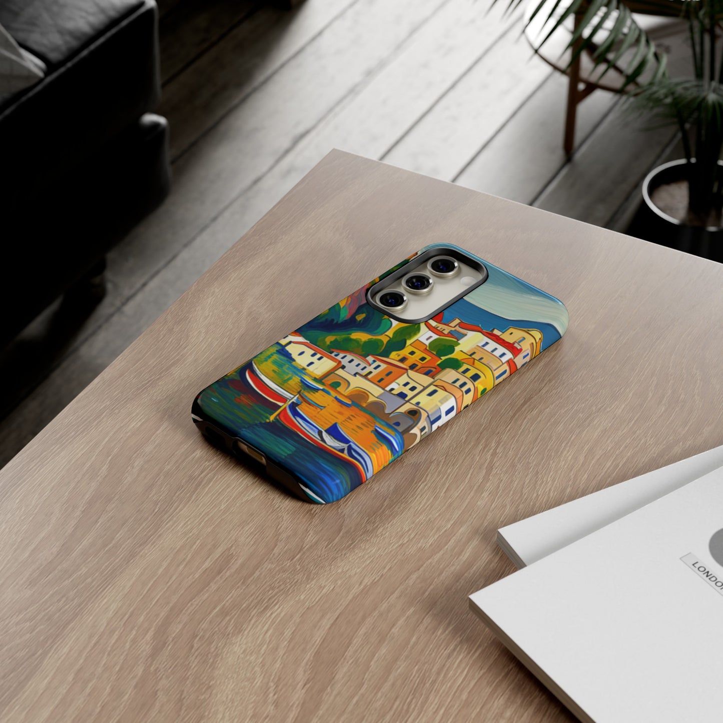 Italian Coastal Village Graphic- Tough Phone Case