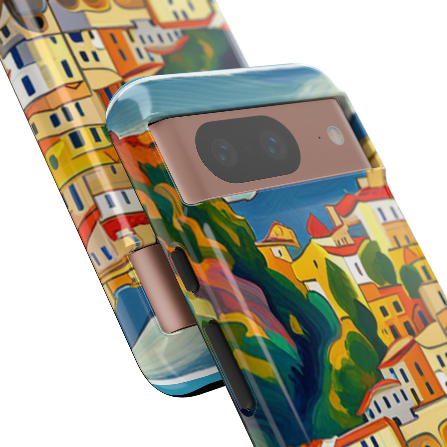 Italian Coastal Village Graphic- Tough Phone Case