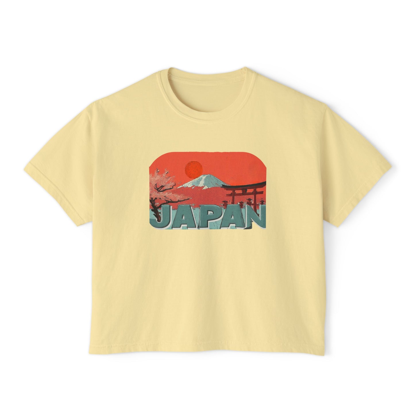 Japan Mt. Fuji- Women's Crop T-Shirt