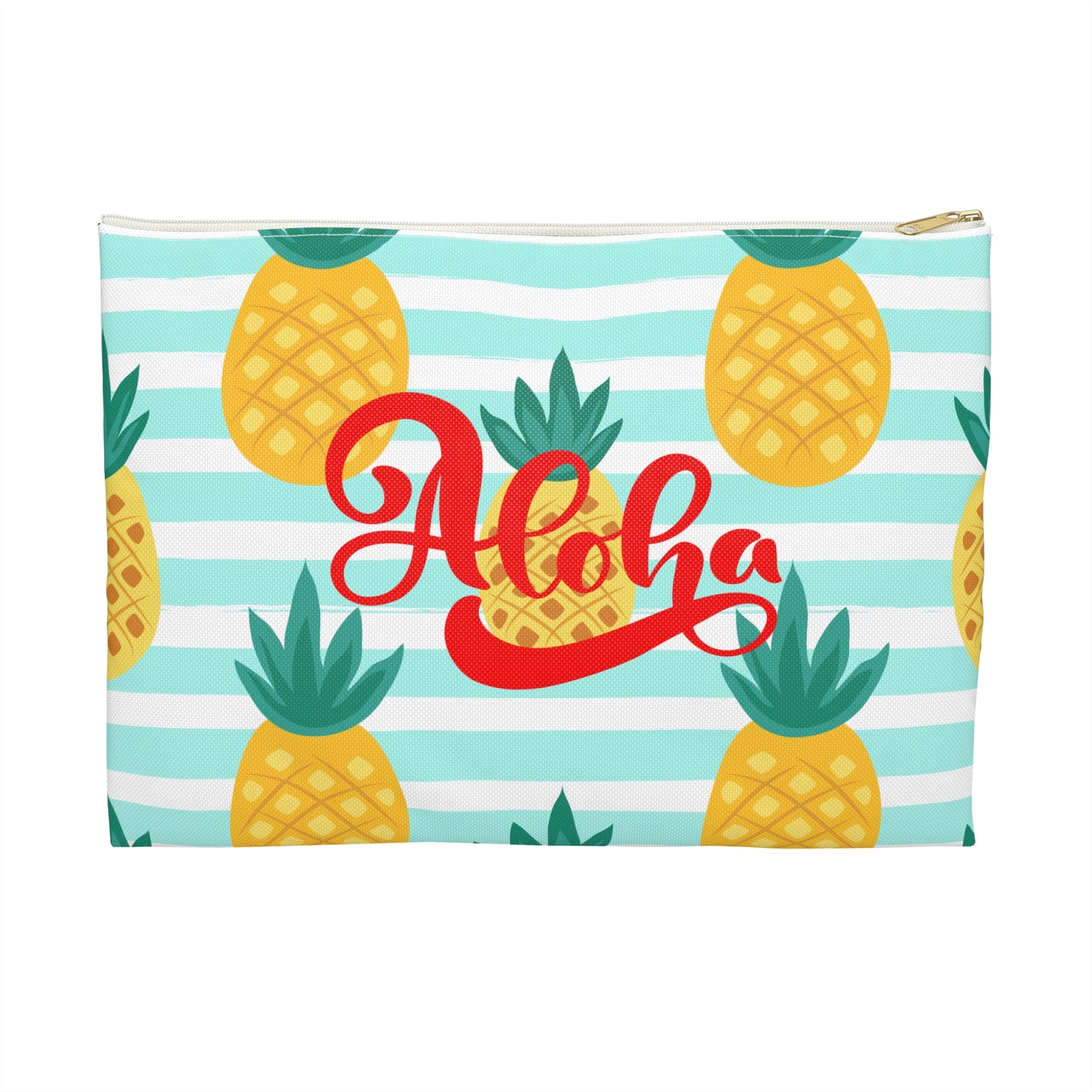 Hawaii- Aloha Pineapple- 11.8in. Travel Pouch