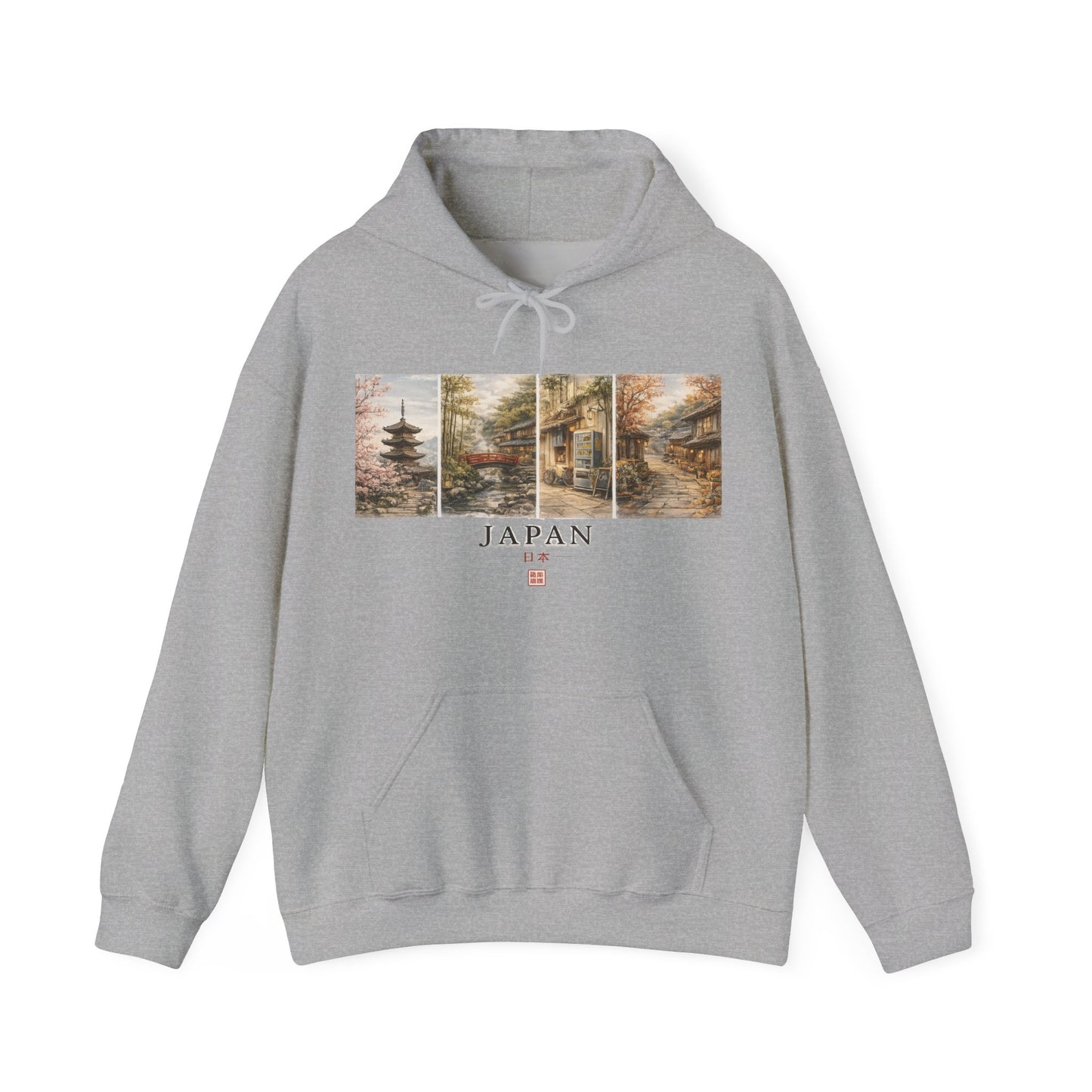 Japan Scenic Panel Hoodie