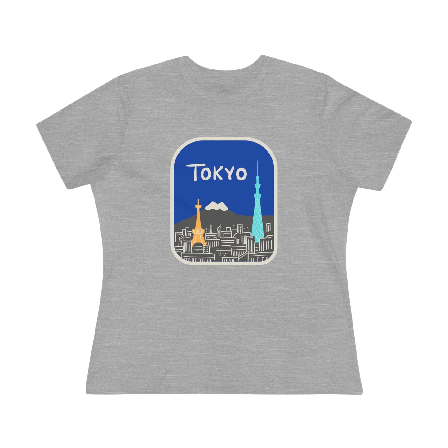 Tokyo Tower and Skytree- Women's T-Shirt