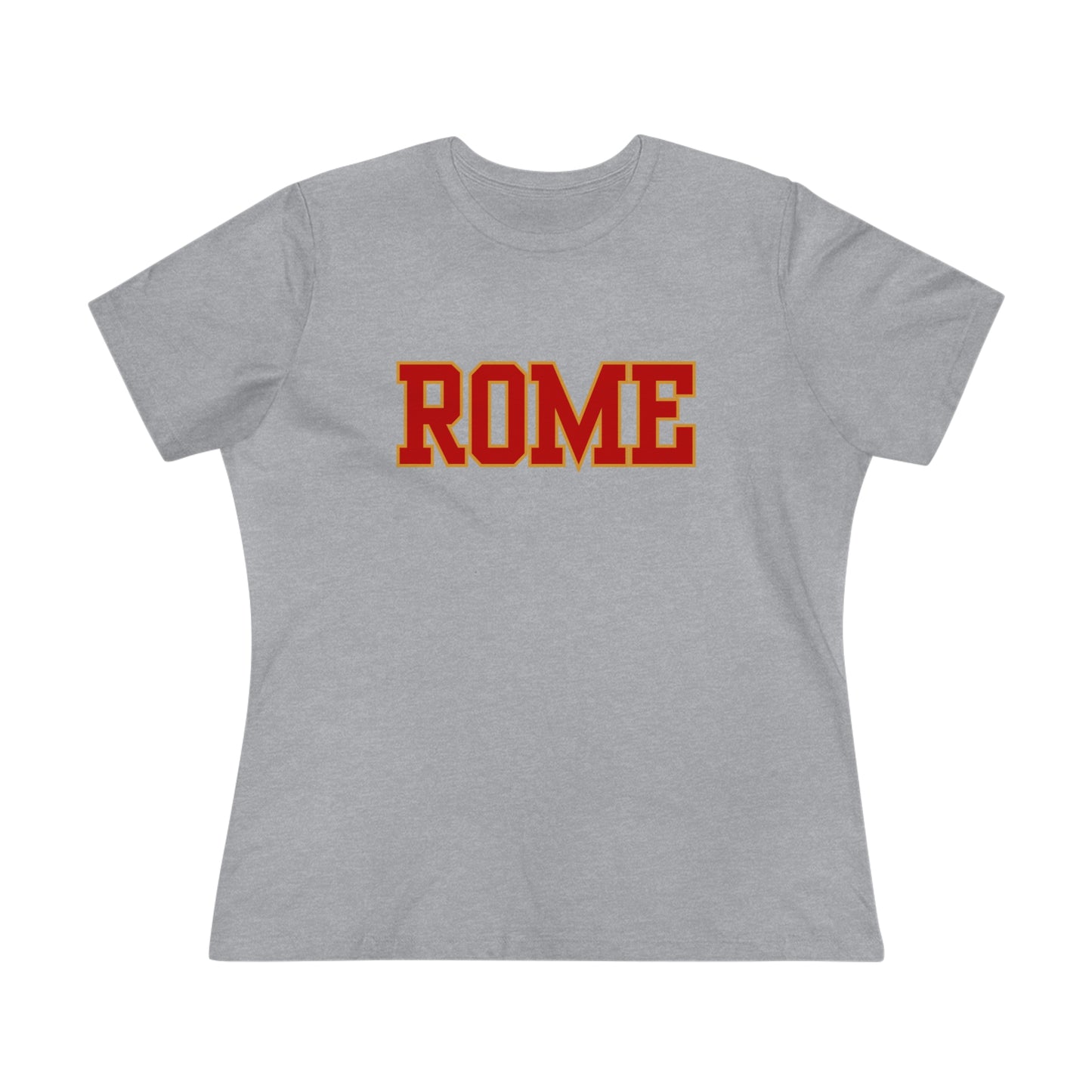 Italy Rome Block Font- Women's T-Shirt