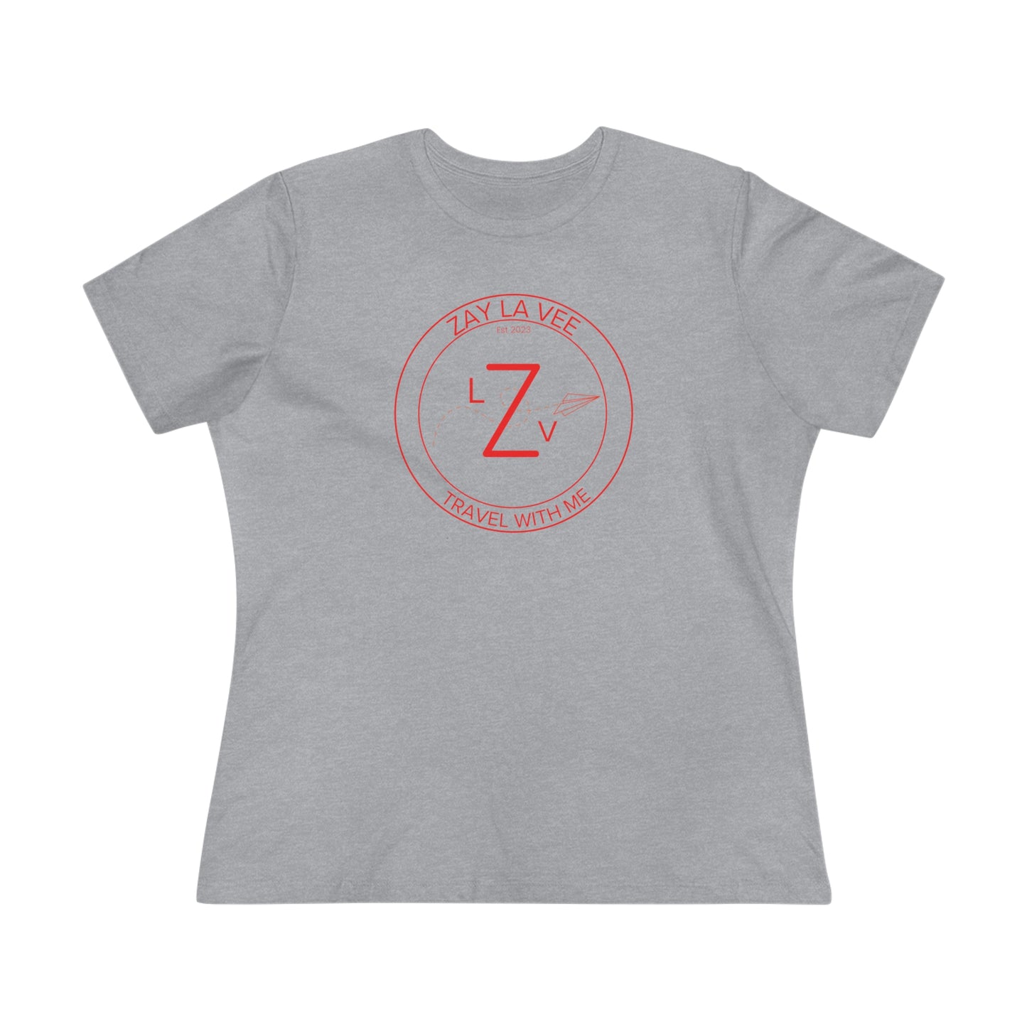 Zay La Vee Round Red Logo- Women's T-Shirt