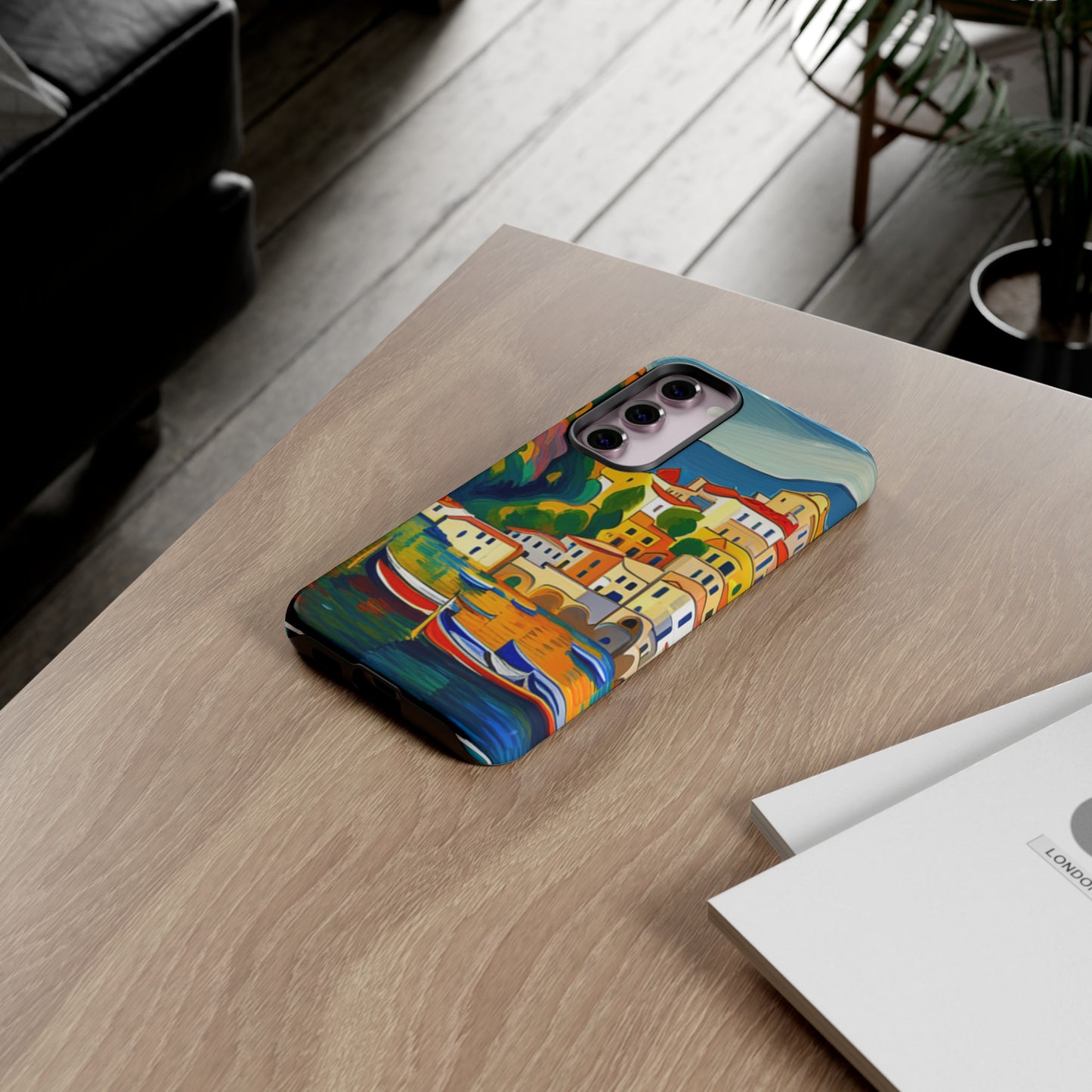 Italian Coastal Village Graphic- Tough Phone Case