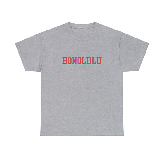 Hawaii Honolulu Block Font- Unisex T-Shirt