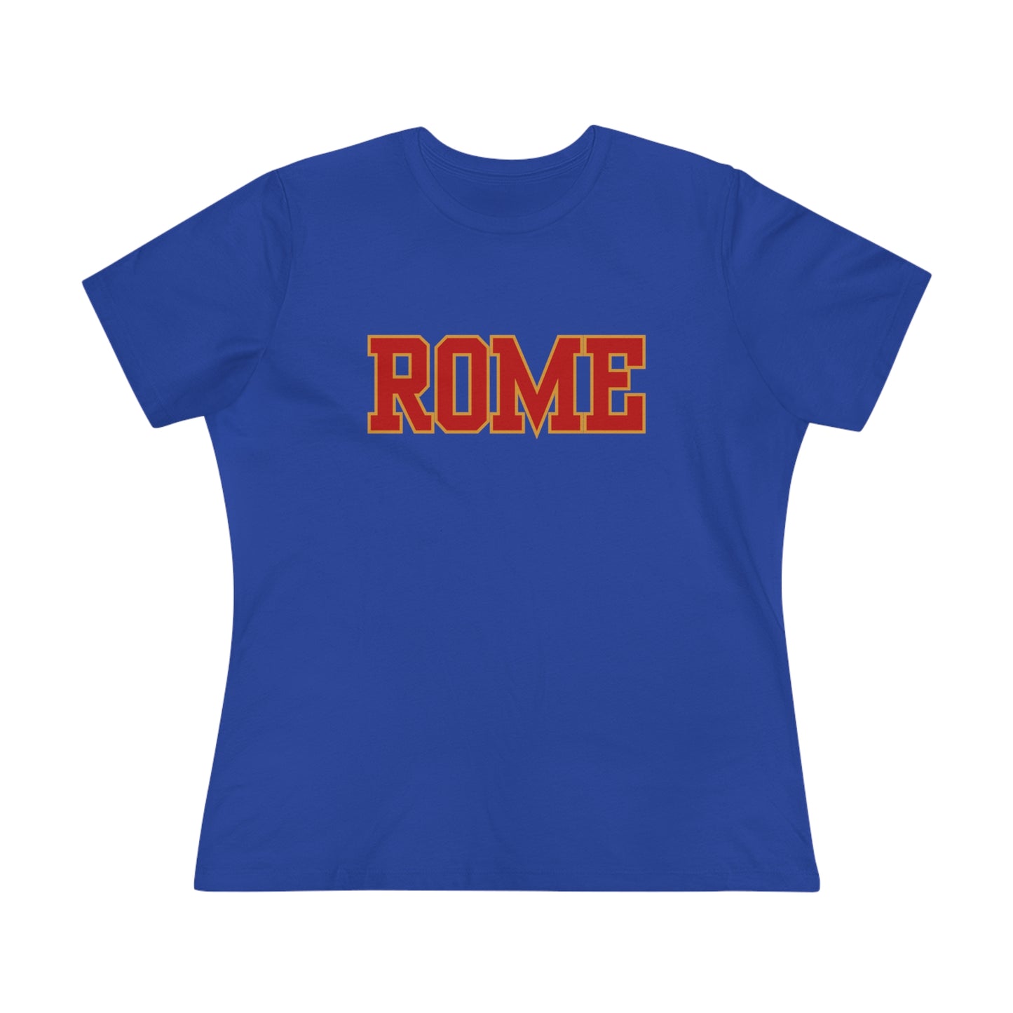 Italy Rome Block Font- Women's T-Shirt