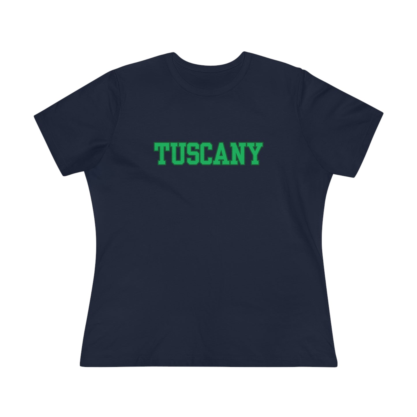 Italy Tuscany Block Font- Women's T-Shirt