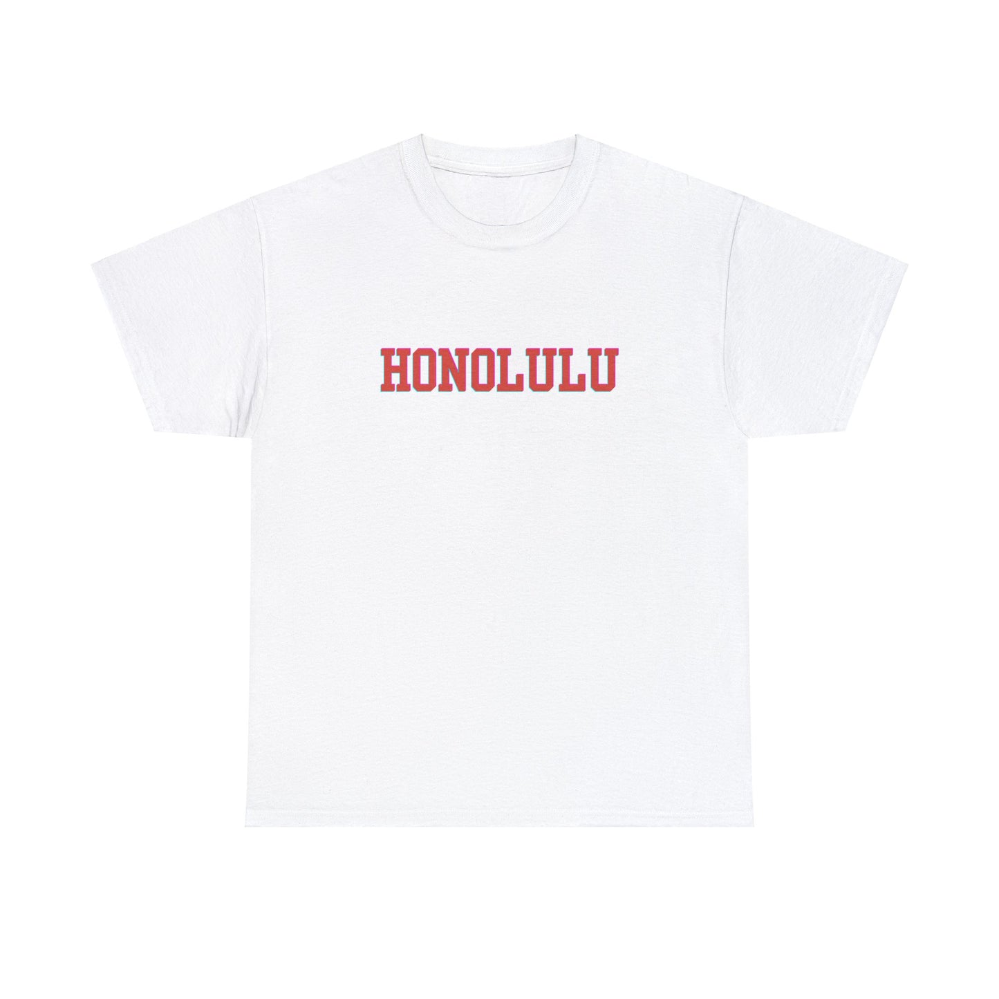 Hawaii Honolulu Block Font- Unisex T-Shirt