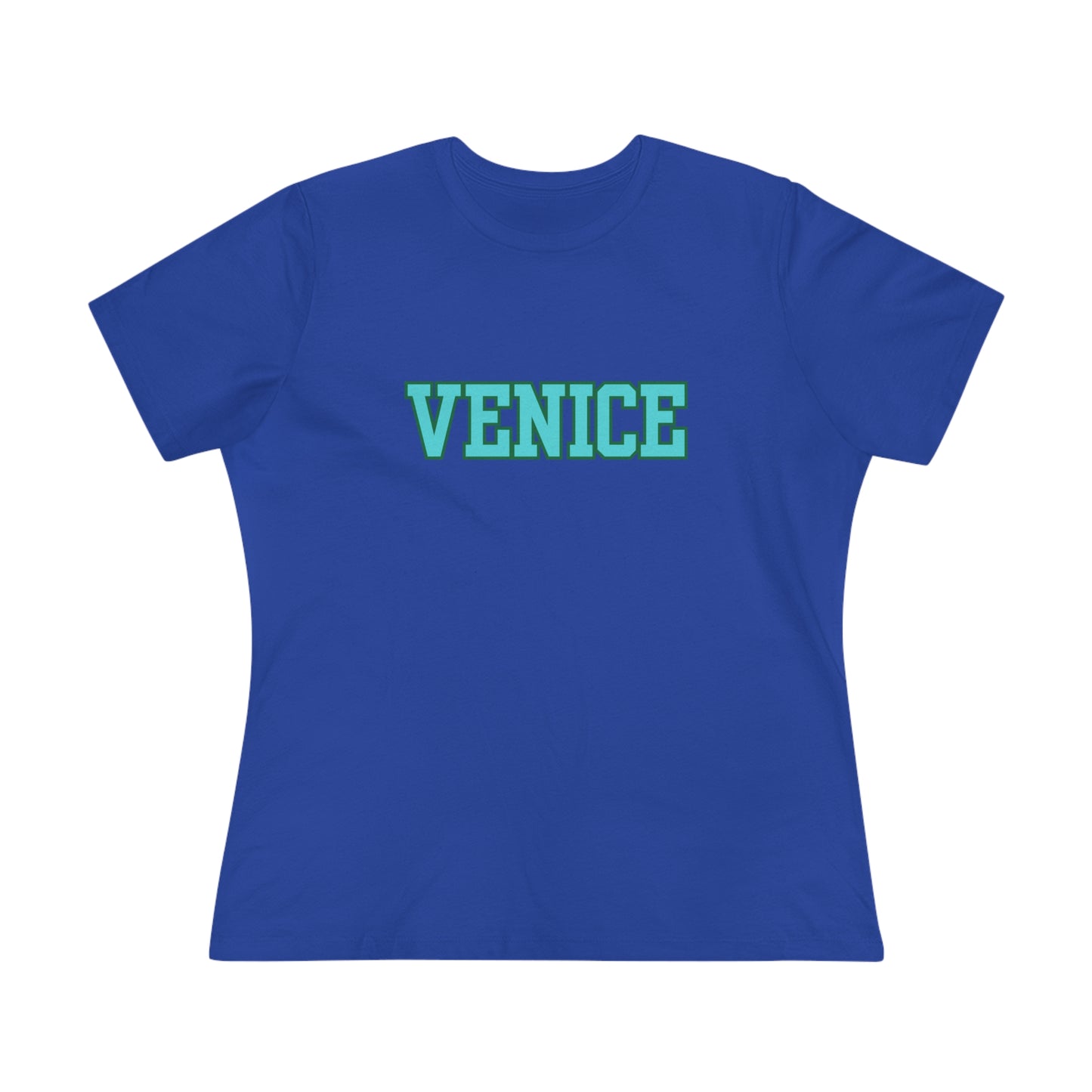 Italy Venice Block Font- Women's T-Shirt