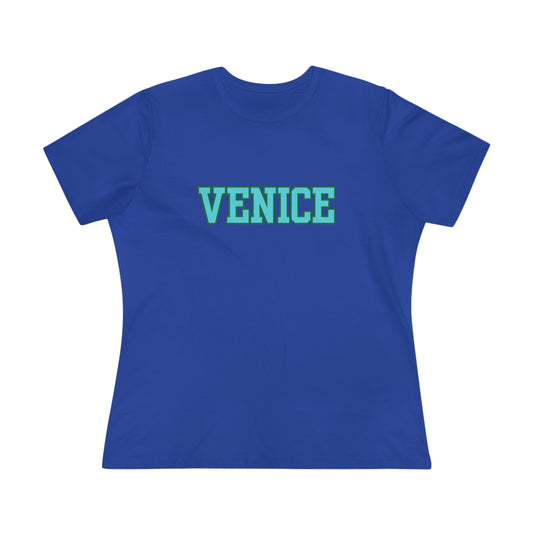 Italy Venice Block Font- Women's T-Shirt