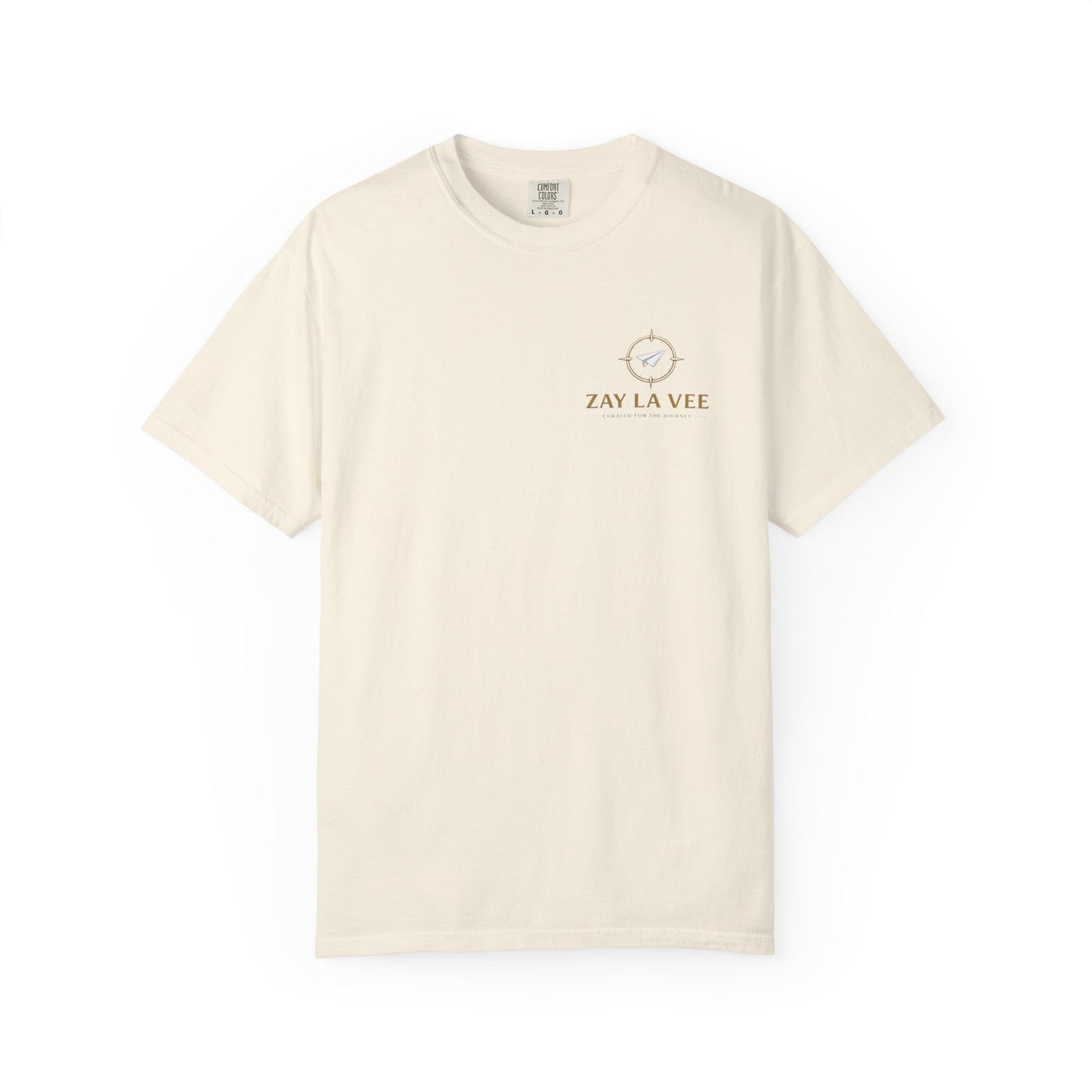 Costa Rica rainforest waterfall graphic t-shirt, view 4