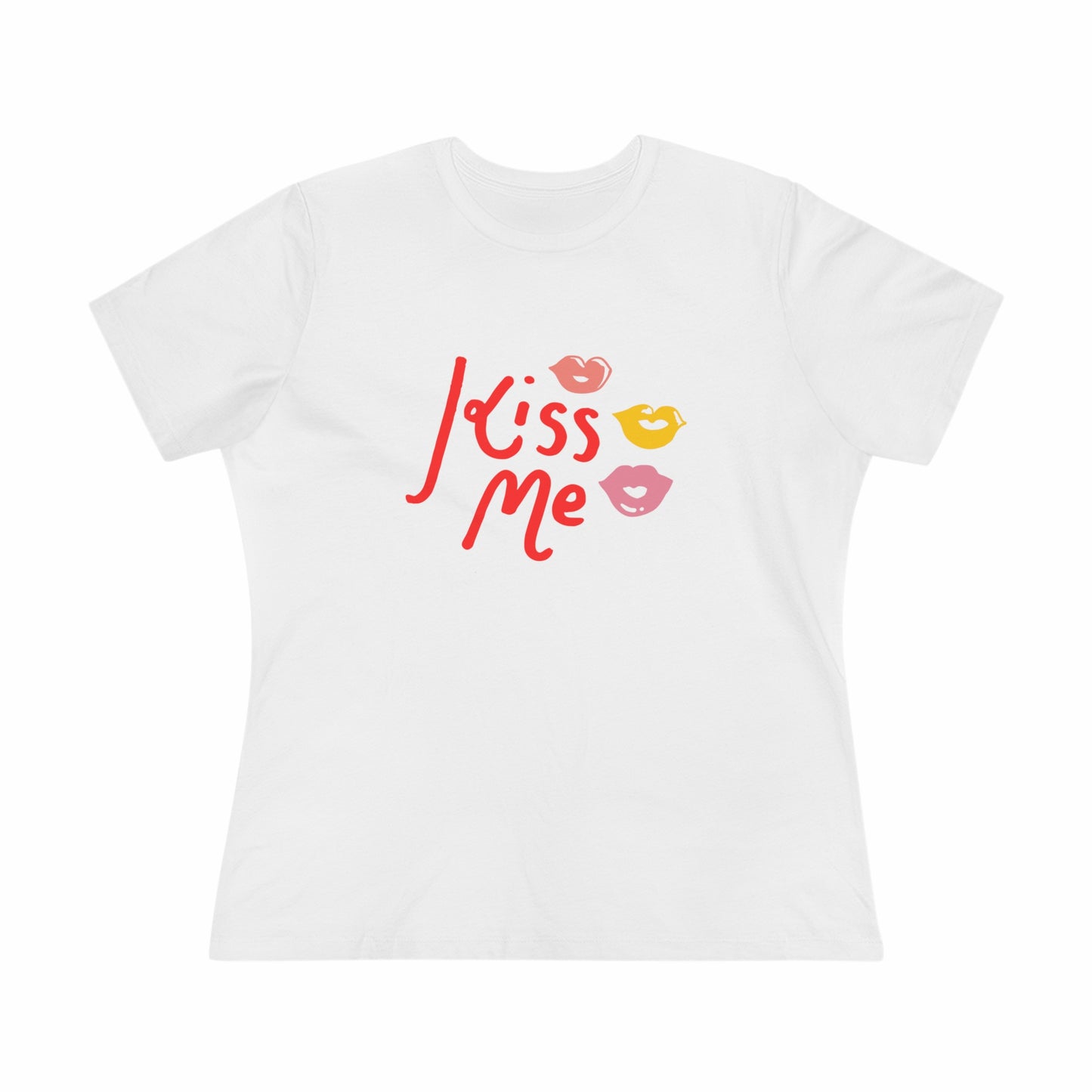 Kiss Me Color Lips- Women's T-Shirt