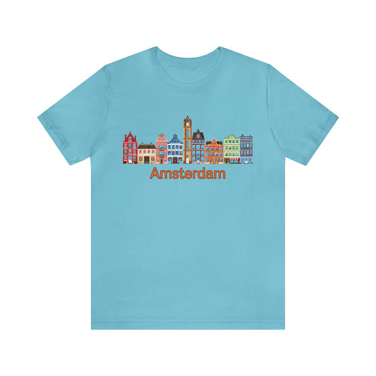 Amsterdam Canal Houses- Unisex T-Shirt