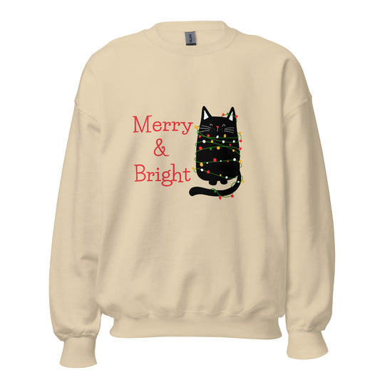 Cat Merry Bright- Unisex Sweatshirt