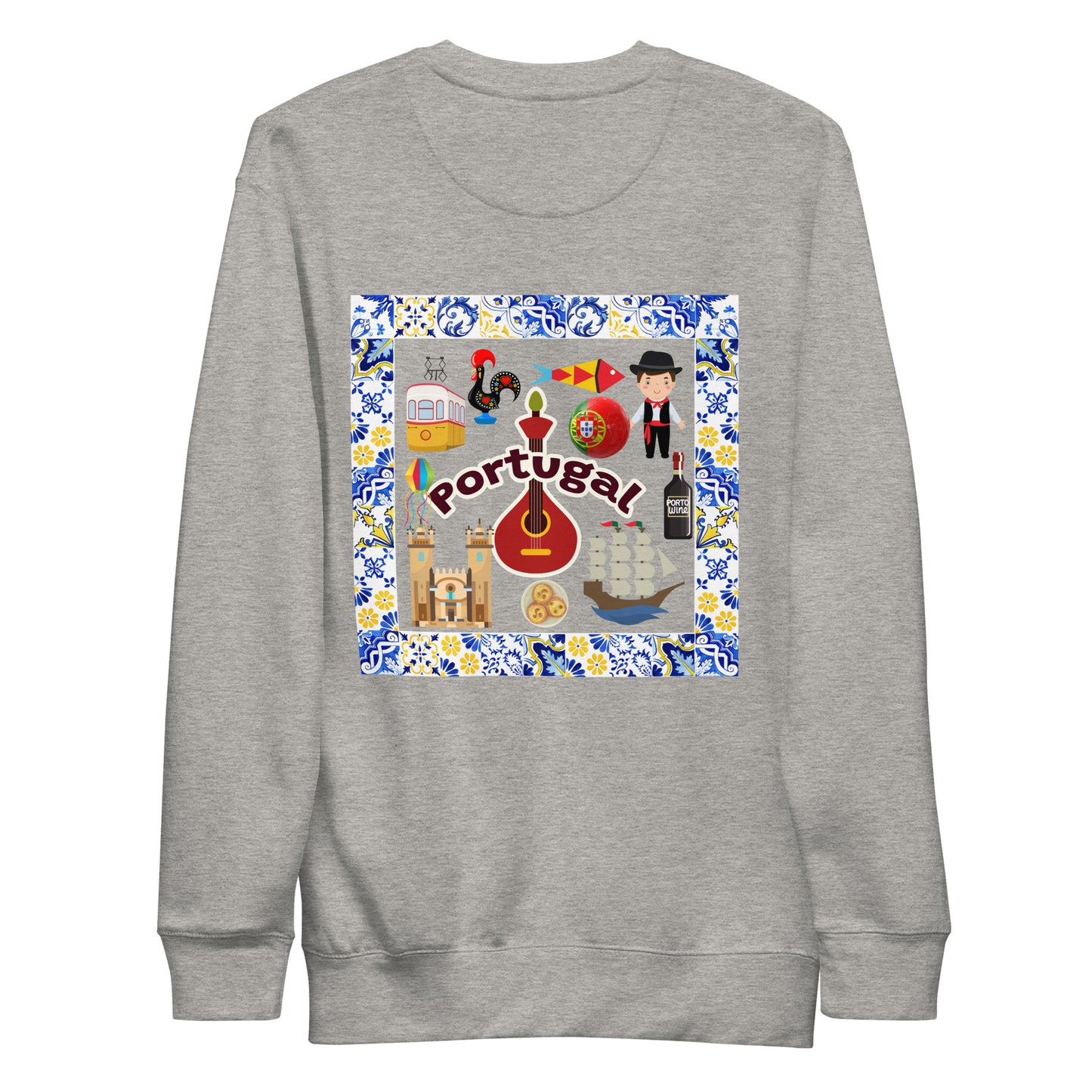 Portugal Icons- Unisex Sweatshirt (back print)