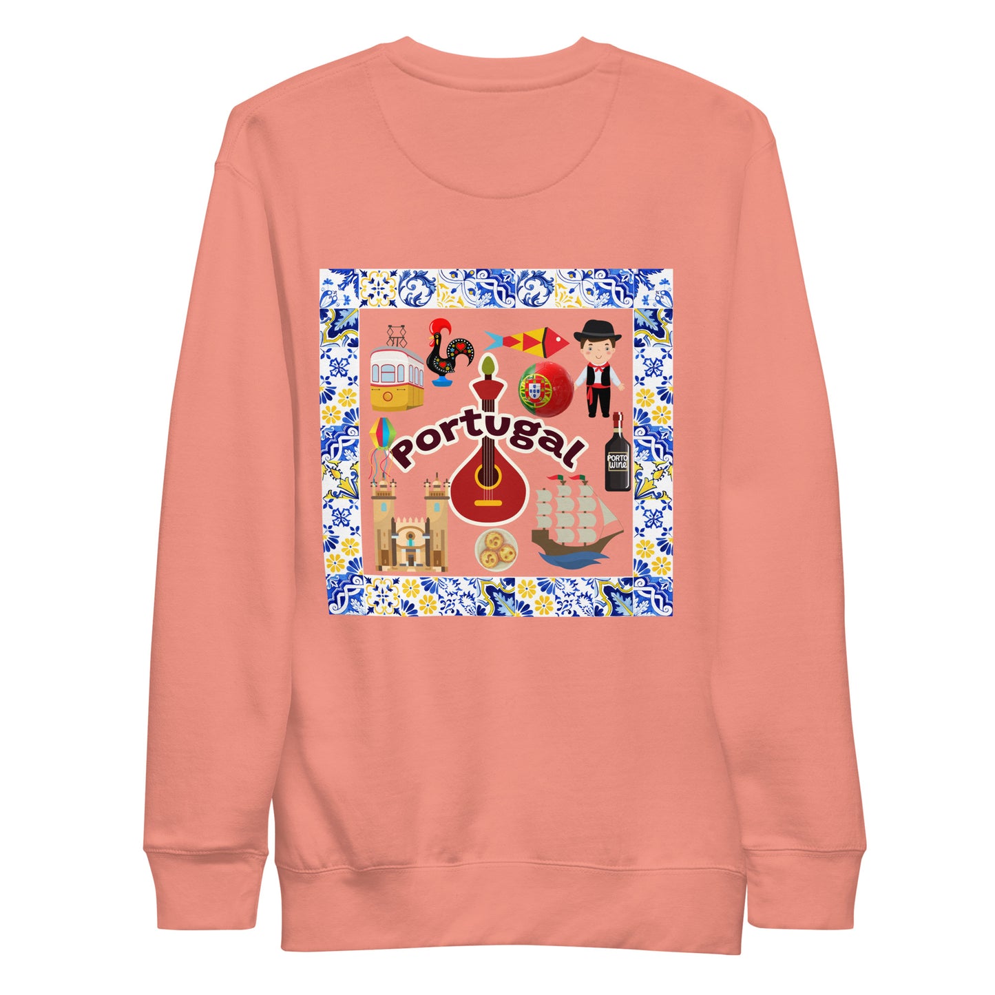 Portugal Icons- Unisex Sweatshirt (back print)