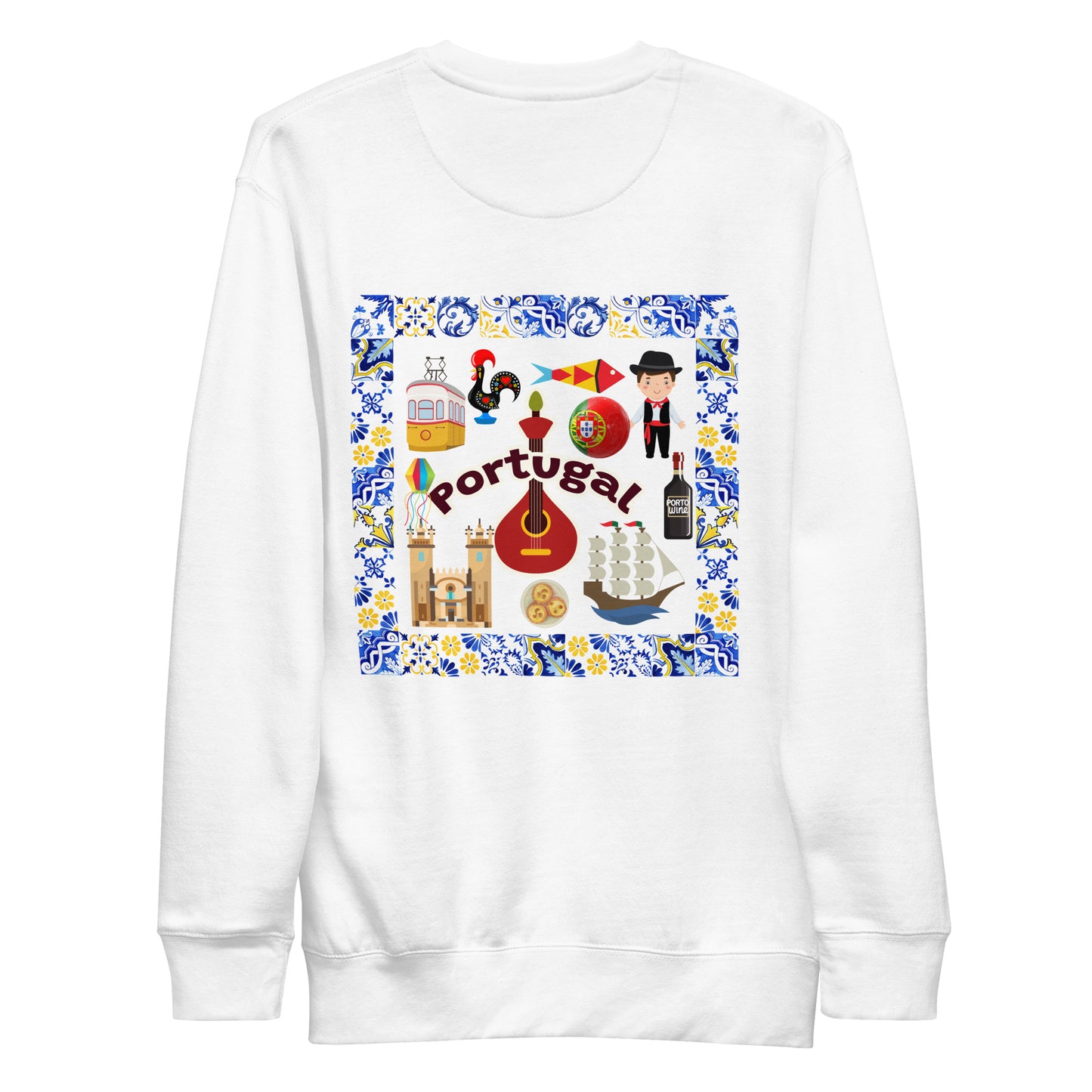 Portugal Icons- Unisex Sweatshirt (back print)