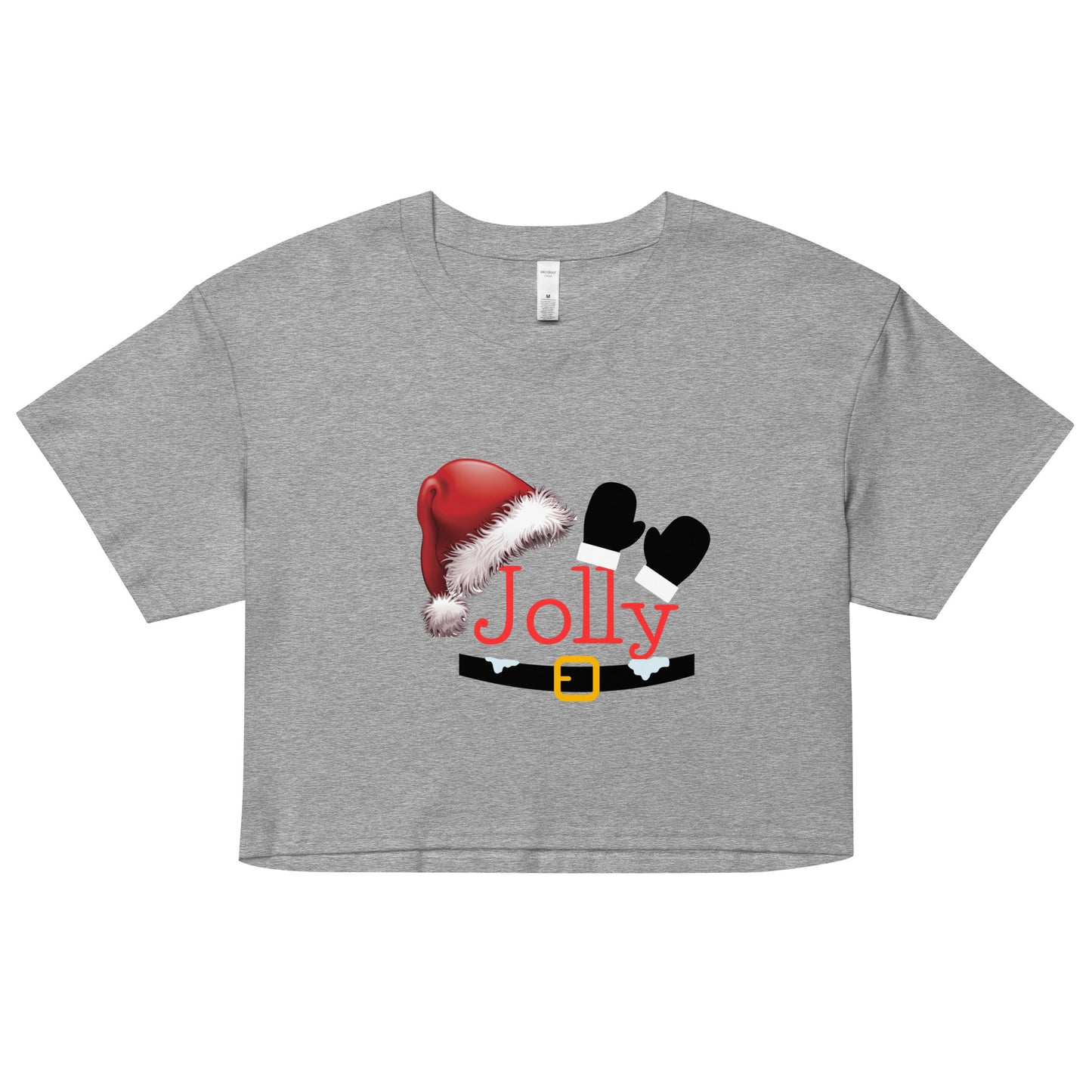 Santa Jolly- Women’s Crop T-Shirt