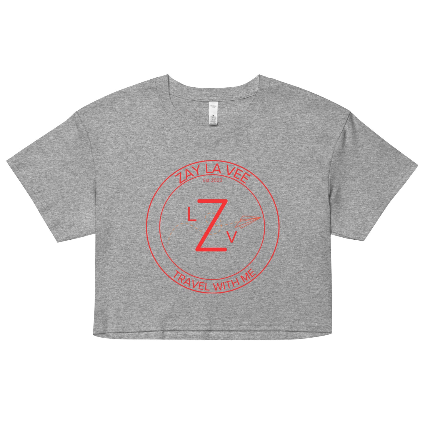 Zay La Vee Round Red Logo- Women’s Crop T-Shirt