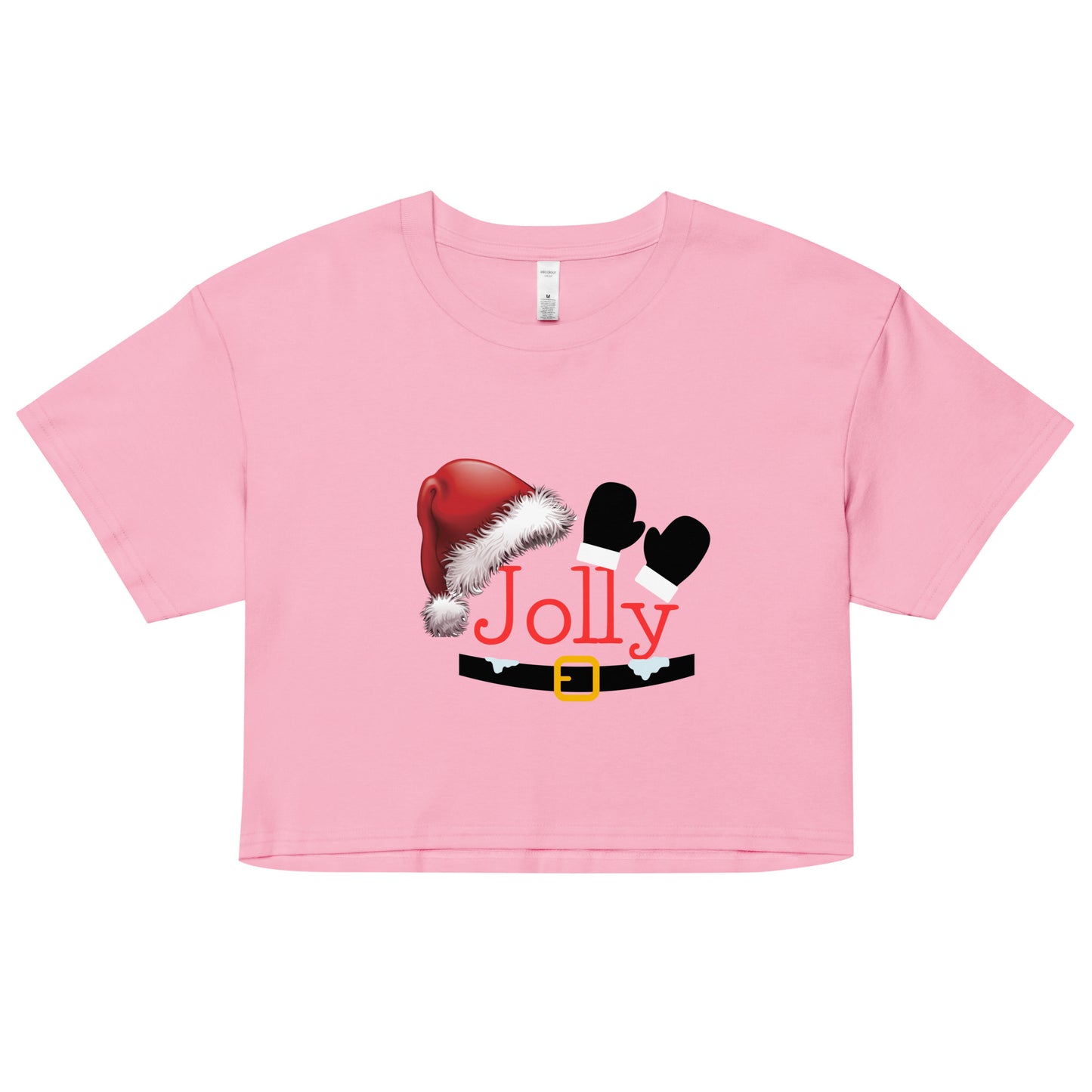 Santa Jolly- Women’s Crop T-Shirt