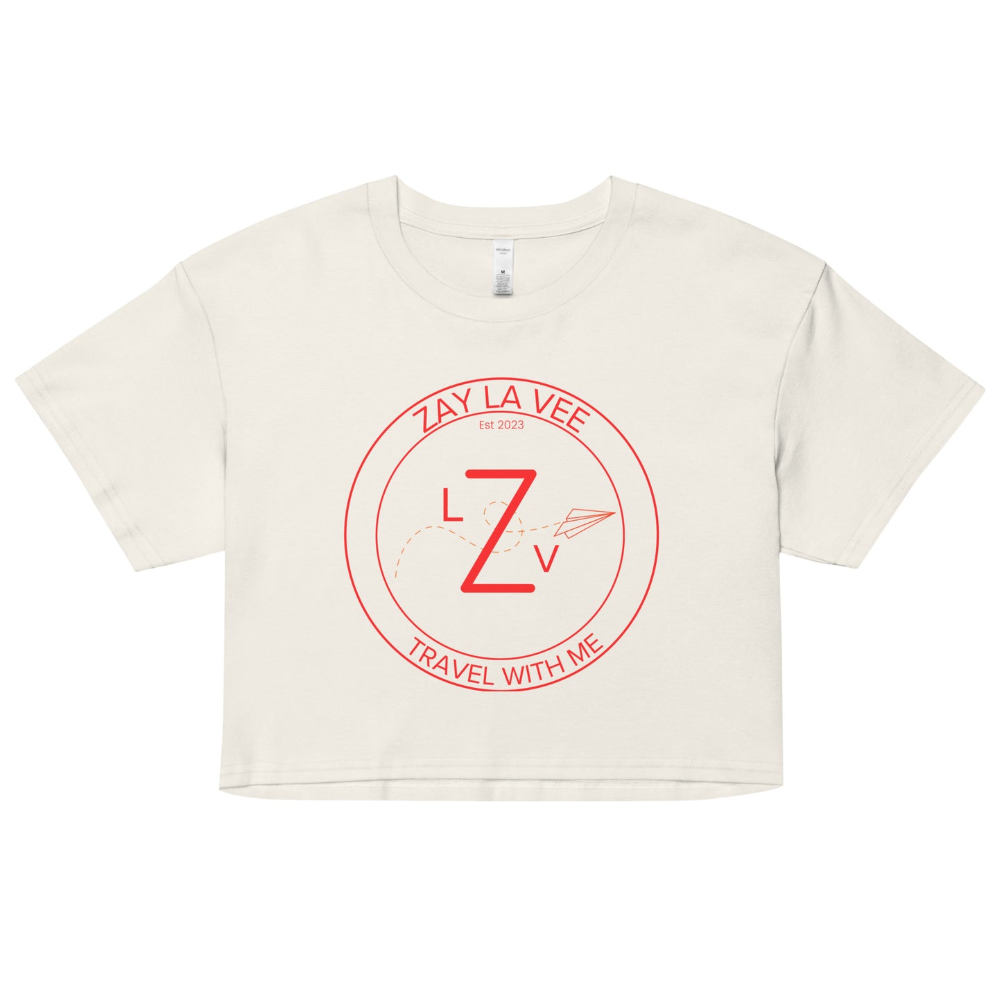 Zay La Vee Round Red Logo- Women’s Crop T-Shirt