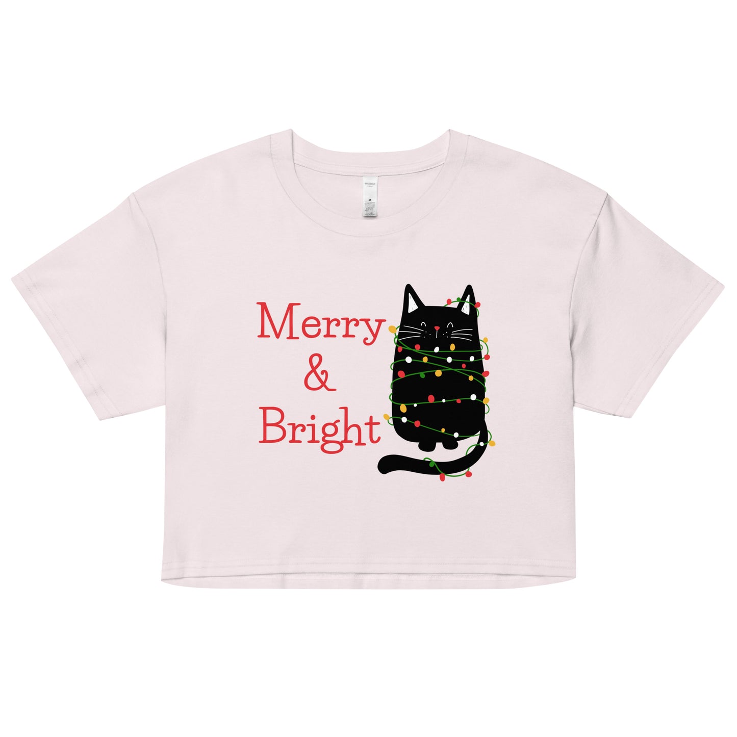 Cat Merry Bright- Women’s Crop T-Shirt