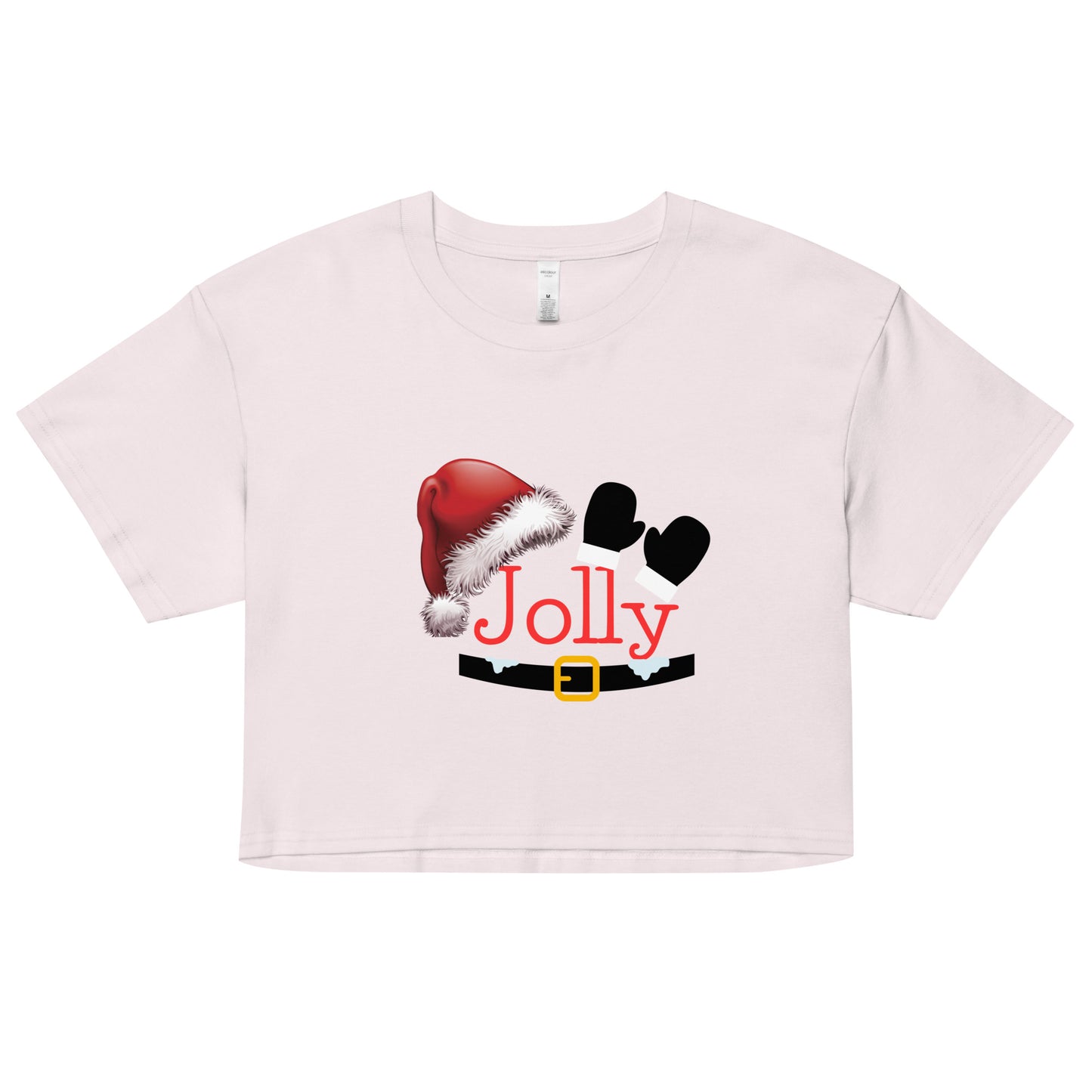 Santa Jolly- Women’s Crop T-Shirt