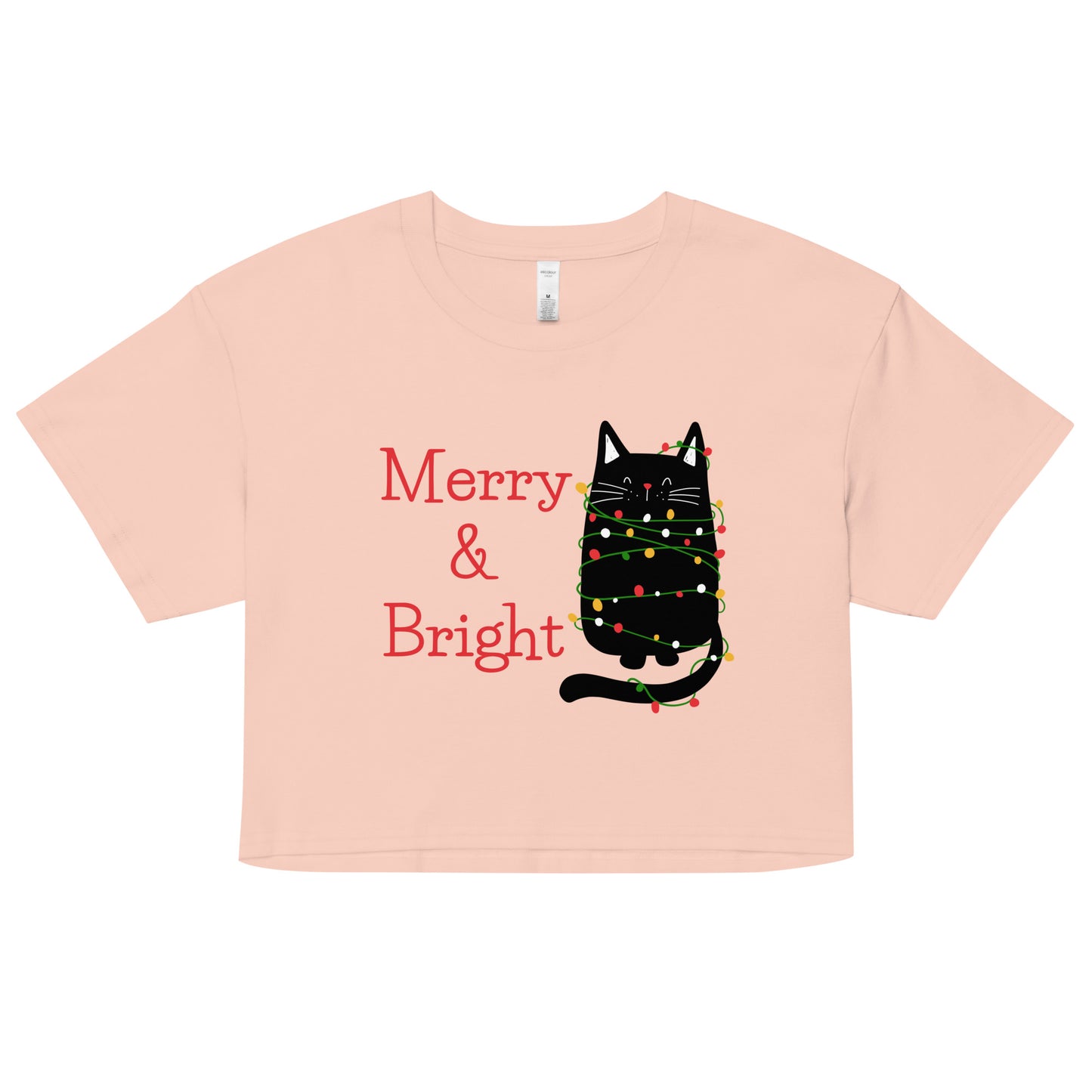 Cat Merry Bright- Women’s Crop T-Shirt