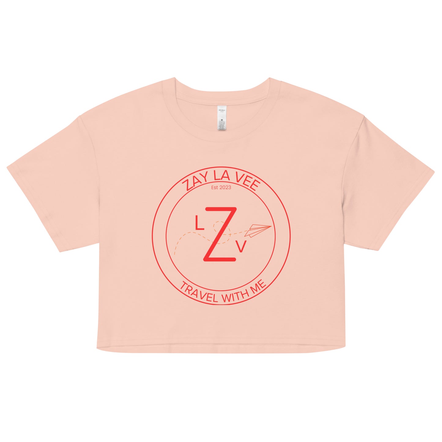 Zay La Vee Round Red Logo- Women’s Crop T-Shirt