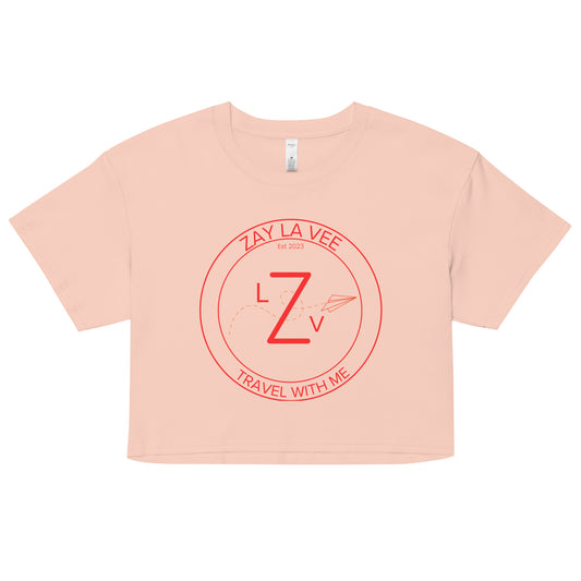 Zay La Vee Round Red Logo- Women’s Crop T-Shirt