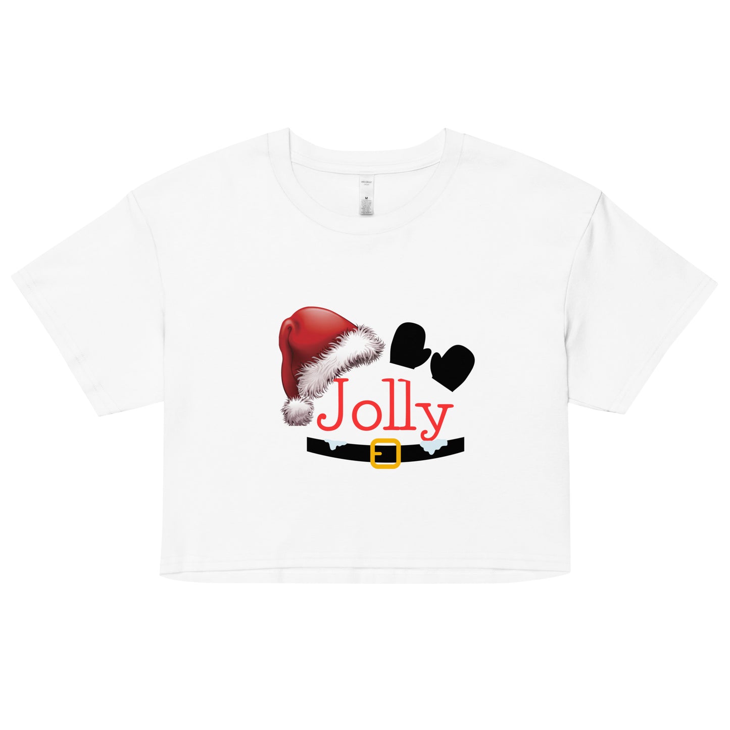 Santa Jolly- Women’s Crop T-Shirt