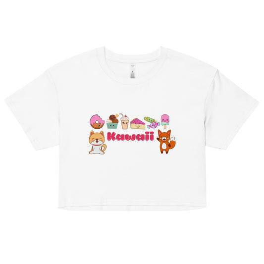 Japan Cute Kawaii- Women’s Crop T-Shirt